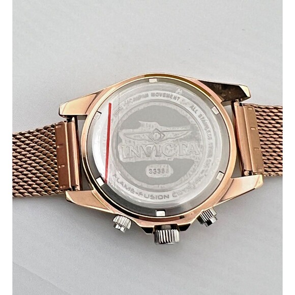 INVICTA Pro Diver Lady 40mm Rose Gold Stainless Steel Crystals 33385 Works *READ - Picture 9 of 14